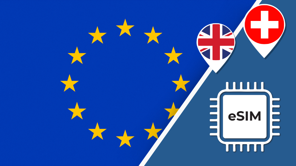 eSIM Europe et Royaume-Uni