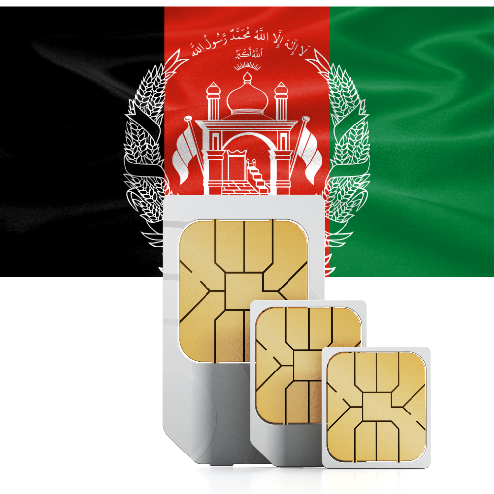Afghanistan SIM Card with Data, Calls, Texts and No Roaming Fees travSIM