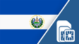 El Salvador SIM Card – Travel connectivity for El Salvador. Image featuring the El Salvador flag and a SIM card icon.