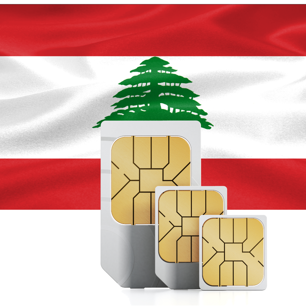 Prepaid-Reise-SIM-Karte für den Libanon
