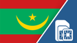 Mauritania SIM Card – Travel connectivity for Mauritania. Image featuring the Mauritania flag and a SIM card icon.