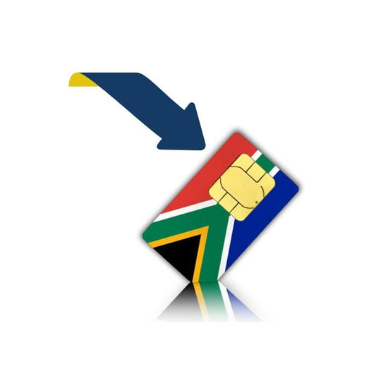 Aufladeoption für unsere südafrikanische SIM-Karte